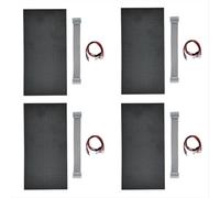 Bortivier Panel de Pantalla LED para Interiores P5 de 4 Piezas, Módulo de Pantalla LED de 64 X 32, Pantalla Electrónica LED A Color de 16 Escaneos, 320 X 160 mm