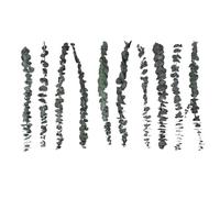 Bortivier Paquete de 10 Eucaliptos Secos Naturales, Ramas de Eucalipto Frescas Conservadas para Arreglos Florales Bodas DecoracióN del Hogar