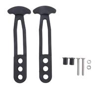 Bortivier Paquete de 2 Escaleras Telescópicas para Barcos, Correa de Goma, Cinturón de Bloqueo Fijo, Ajustable, 3 Orificios para Pontón, Techo de