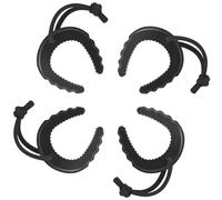 Bortivier Paquete de 4 Topes de Puerta para Personal de Primeros Auxilios, de Puerta para Fuerzas del Orden, Servicios Médicos de Emergencia, Topes de Puerta en Cuña Negros