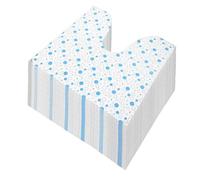 Bortivier Paquete de 50 Alfombrillas Desechables para Inodoro, Protector de Suelo para Inodoro, Antiorin, en Forma de U, Impermeables y Antideslizantes.