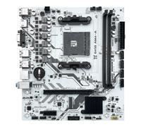 Bortivier Placa Base B450 para Procesador, Memoria DDR4 de Doble Canal, Placa Base AM4 M.2 NVME (Compatible con CPU Ryzen 5500 5600 5600G)