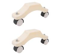 Bortivier Radiador Eléctrico con Soporte en Forma de U y Ruedas, Soporte Ajustable para Pies, Fácil de Mover, Color