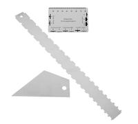 Bortivier Regla para Mástil de Guitarra, Pasador para Diapasón de Mástil, Regla para Medir la, Regla Triangular, Juego de Acordes para Mantenimiento de Guitarra