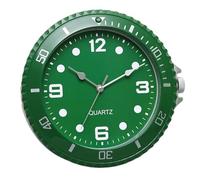 Bortivier Reloj de Pared Diseño Moderno Aguja de Cuarzo Silenciosa Reloj de Pared de Lujo Barrido Silencioso Reloj de Pared del Segundo Hogar Verde