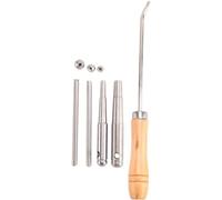 Bortivier ReparacióN de Codo de Trompeta, Llave de Mantenimiento de Bocina con Manejar de Madera Maciza, Herramientas de Boca de Trompeta para Trompeta, Trompa Francesa