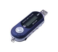 Bortivier Reproductor de MP3 Portátil USB, Reproductor de Música, Pantalla LCD Digital, Bluetooth, Radio FM, Reproductor de Música MP3 Multifunción, Color Azul.