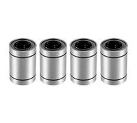Bortivier Rodamientos Lineales una Bolas, DiáMetro Interior de 25 Mm, DiáMetro Exterior de 40 Mm, Longitud de 59 Mm (Paquete de 4 LM25UU)