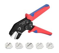 Bortivier SN-58B Alicates de Engarce Enchufables para Automoción para Conectores Termorretráctiles, Nailon, No Aislados y Terminales de
