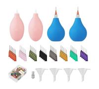 Bortivier Suministros de Herramientas de AlfareríA, Botella Aplicadora de Punta de PrecisióN de CeráMica, Deslizantes con Punta Fina para Esmalte de CeráMica