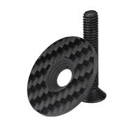 Bortivier Tapa de VáStago Tapa de AlimentacióN de Bicicleta Cubierta Superior Auriculares de Bicicleta para Bicicleta de Carretera de MontañA Cubierta de Mesa Tapa de DireccióN de Carbono