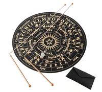 Bortivier Varillas de Radiestesia de Cobre: 2 Varillas de Adivinación + Péndulo de Radiestesia + Tapete de Adivinación: Adivinación de Agua, Tesoros, Objetos Enterrados, Etc.