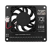 Bortivier Ventilador de ArgóN Hat para /3 Ventilador de RefrigeracióN con Velocidad Ajustable por Software/Ventilador Grande de 40 Mm para Raspberry Pi4