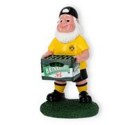 Borussia Dortmund BVB Gartenzwerg Bierkasten Edition Neceser, Adultos Unisex, Negro con Amarillo Neón, 33,0 X 18,0 X 12,0 Zentimeter