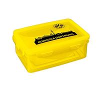 Borussia Dortmund Caja de pan, Unisex, Negro/Amarillo, 2 piezas