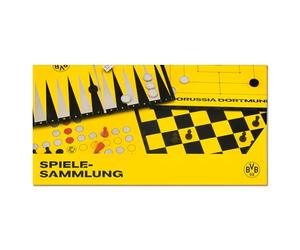 Borussia Dortmund Colección de Juegos del BVB, ajedrez, Dama, Persona Que no te Molesta, artículo para Fans de Color Amarillo y Negro