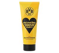Borussia Dortmund Gel de ducha 2 en 1, diseño de «Schön, dass es dich gib!», amarillo, para piel y cabello, gel de ducha para el cabello y el cuerpo del BVB 09