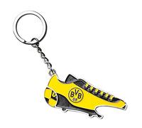 Borussia Dortmund Llavero con chip de compras y abridor, Unisex, Negro/Amarillo