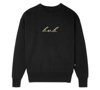 Borussia Dortmund Sudadera Deportiva Negra para Mujer BVB Gold Crewneck, Negro, S