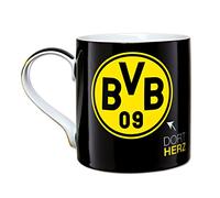 Borussia Dortmund, Taza Unisex, Negro-amarillo, 400 Ml