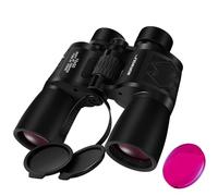 BORWOLF 10X50 ED 26MM Ocular Grande Binoculares de Zoom Profesionales para observación de Aves y Caza,Turismo, Escalada, conciertos