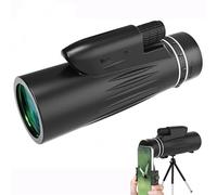 Borwolf-telescopio Monocular 12X50, Prisma HD Bak4 con trípode con Clip for teléfono, for Caza y observación de Aves (Color : Monocular)