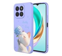 BORYA Silicona Funda para Honor X6b 4G, Ultradelgado Antigolpes Sedoso Suave Premium TPU Carcasa, Elegante Sencillo Color Patrón Estuche, Forro Microfibra Caso, P9