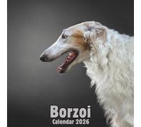 Borzoi Calendar 2026: 14-Month Organizer from Nov 2025 to Dec 2026 | Perfect for Home, Office, School & Family Scheduling, For Men , Women , Girls , Boys