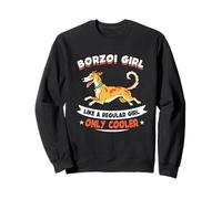 Borzoi Girl, como una Chica Normal, Solo más Guay - Borzoi Dog Sudadera
