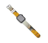 Bos Mutus in The Yellow Tundra - Correa de silicona compatible con IWacth Series 10 9 Ultra 8 7 6 5 SE Correa de repuesto, 42mm/44mm