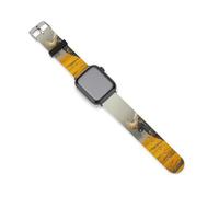 Bos Mutus in The Yellow Tundra - Correa de silicona compatible con IWacth Series 10 9 Ultra 8 7 6 5 SE Correa de repuesto, 38mm/40mm