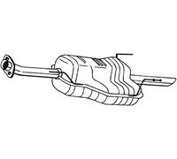 IZAWIT 21.213 Silenciador trasero para OPEL Astra G Caravan (T98)