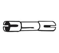 BOSAL 265-813 Abrazadera de tubo de escape Manguito de soldadura Ø45mm para OPEL