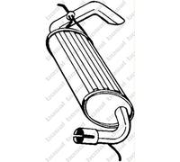 BOSAL Endschalldämpfer 211-393