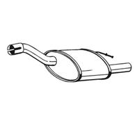 BOSAL Silenciador Compatible Para Ford Focus 154-211