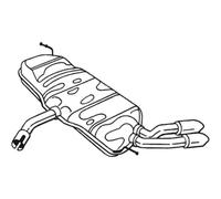 BOSAL Silenciador Compatible Para VW Golf VI 233-707