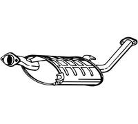 BOSAL 145-001 Silenciador intermedio