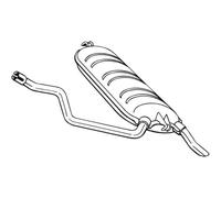 BOSAL Silenciador Final Para Mercedes-Benz Clase E Modelo T Combi