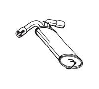 BOSAL Silenciador trasero 185-495 para OPEL Mokka / Mokka X