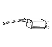 BOSAL Silenciador Para VW Caddy III Kombi 233-405