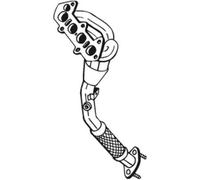 BOSAL Tubo de Escape en Y para Ford Focus Daw Dbw 1.6 16V 1.4 Dnw Dfw 851-275