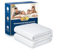BOSANE Protector de colchón Impermeable, sin Vinilo, Funda de colchón de Aire 3D, Transpirable y silenciosa, Funda de colchón de bambú refrescante