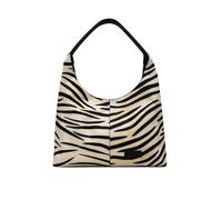 BOSANOVA Bolso de Hombro para Mujer en Piel con asa de Colgar al Hombro y Cierre con imán. Cada Pieza está Hecha a Mano, Hay variaciones Naturales Que Hacen Que Cada Bolso Sea único. Cebra U