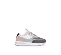 BOSANOVA Zapatillas Deportivas para Mujer con Diferentes Cortes, Tejido de Rejilla y Suela Plana de Goma de 2.5 cm. Cierre Mediante Cordones Redondos. Calzado para Mujer Gris 37