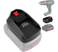 BOSB18C - Adaptador de batería Bosch GBA a PBA (convertidor para batería Bosch Professional de 18 V a herramientas eléctricas de 18 V para el hogar y el jardín) (azul a verde)