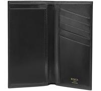 Bosca 615-Italia OL - Parent, Negro -, Cartera plegable de cuero
