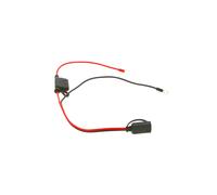 Cable de conexión Bosch para Cargadores de Batería - Cable para Batería con Terminales de Ojal y Fusible de 10 A - Repuesto de Calidad Original - Ojales M6, Cable de 52 cm - 0189999270