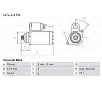 Bosch 0 986 026 160 Motor de arranque
