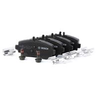 Bosch BP238 - Pastiglie Freni Auto, Delantero - Calidad Bosch - Reducción de Ruido y Polvo - Certificación ECE-R90 - Sin Cobre - 1 Juego de 4 Pastillas - Con Accesorios