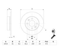 BOSCH 0 986 478 273 Disco de freno